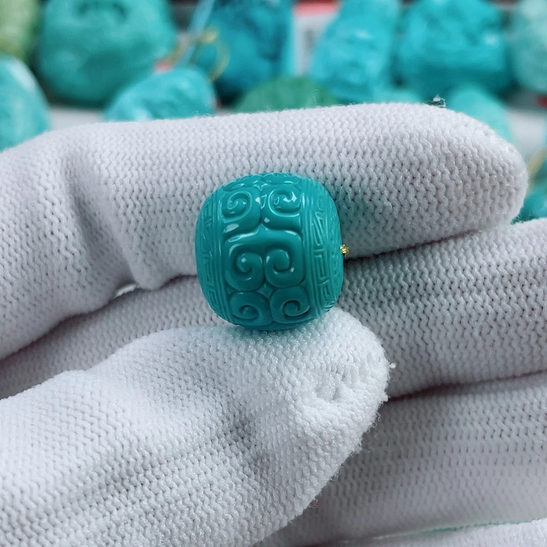 绿松石未镶嵌车挂