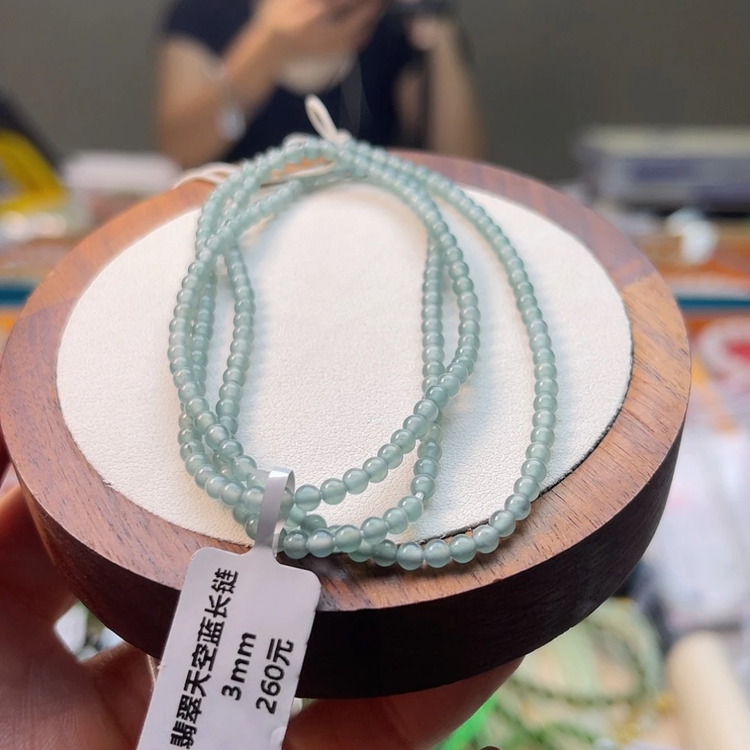 翡翠未镶嵌手串A64卡3