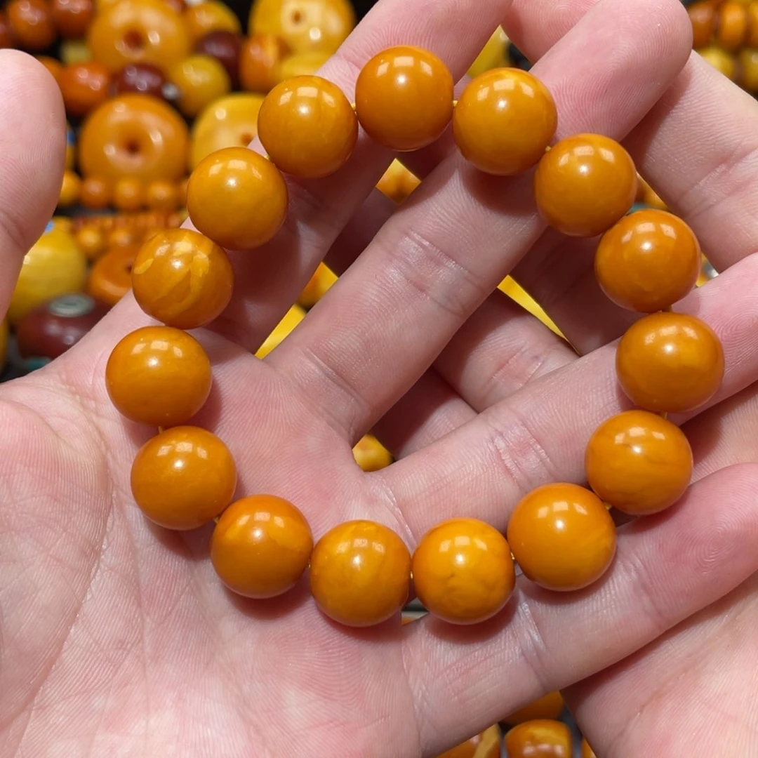 未镶嵌琥珀裸石手串