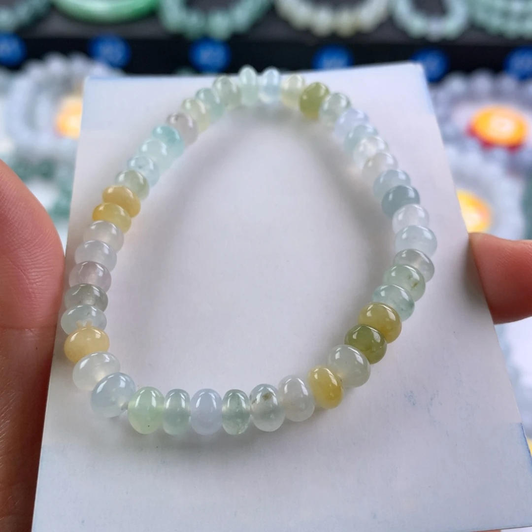 翡翠未镶嵌手链卡6