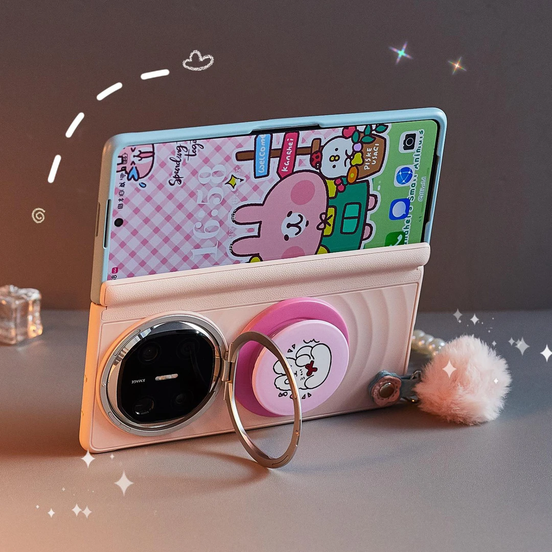 适用华为matex6手机壳新款x6典藏版拼色磁吸波漾壳折叠屏保护套女