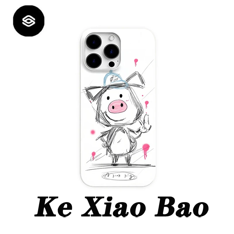 比耶小猪适用苹果16promax手机壳15pro创意14pro/13/12pro个性11p