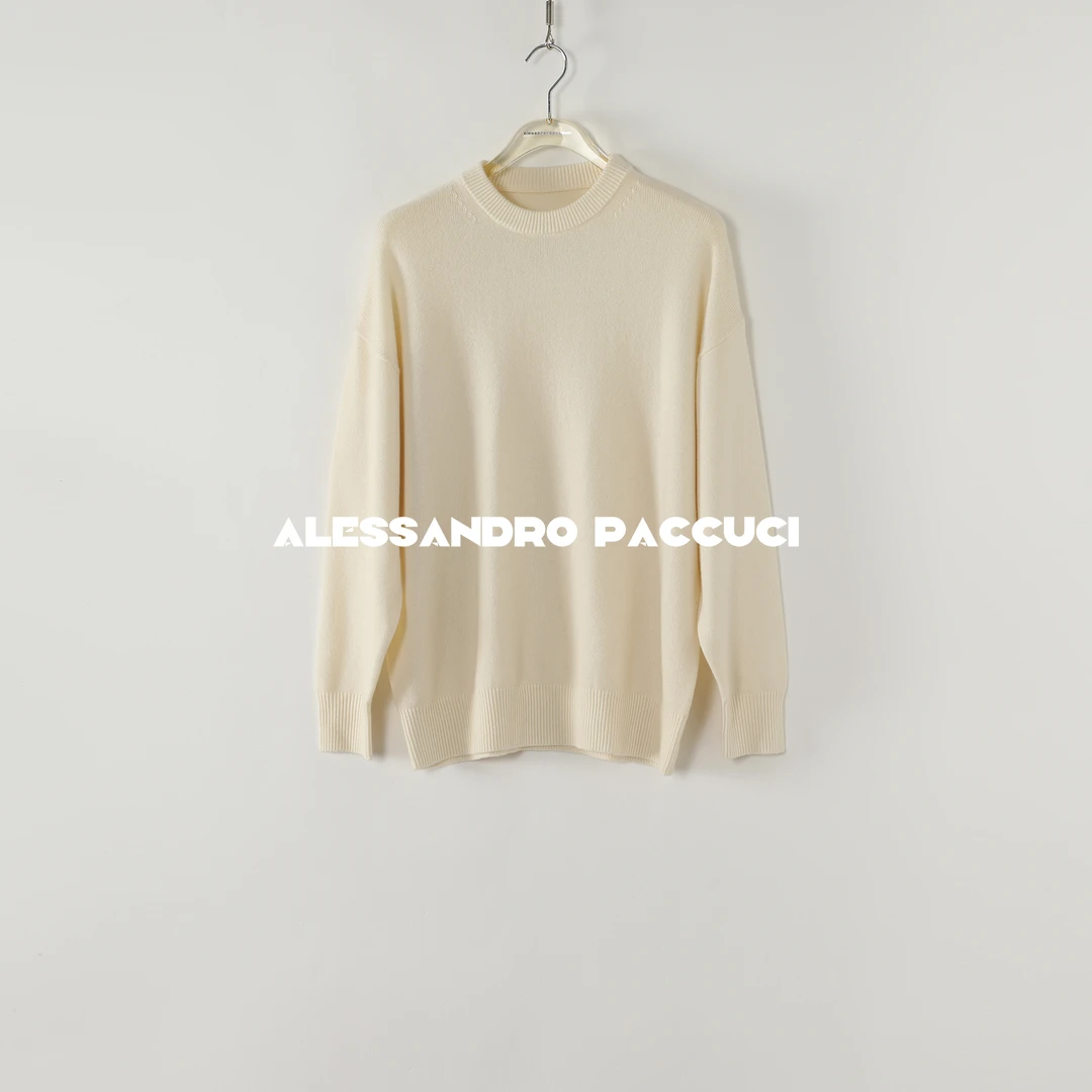 AP洛哥53102ST羊毛+羊绒圆领基础款时尚百搭多色长袖套头衫