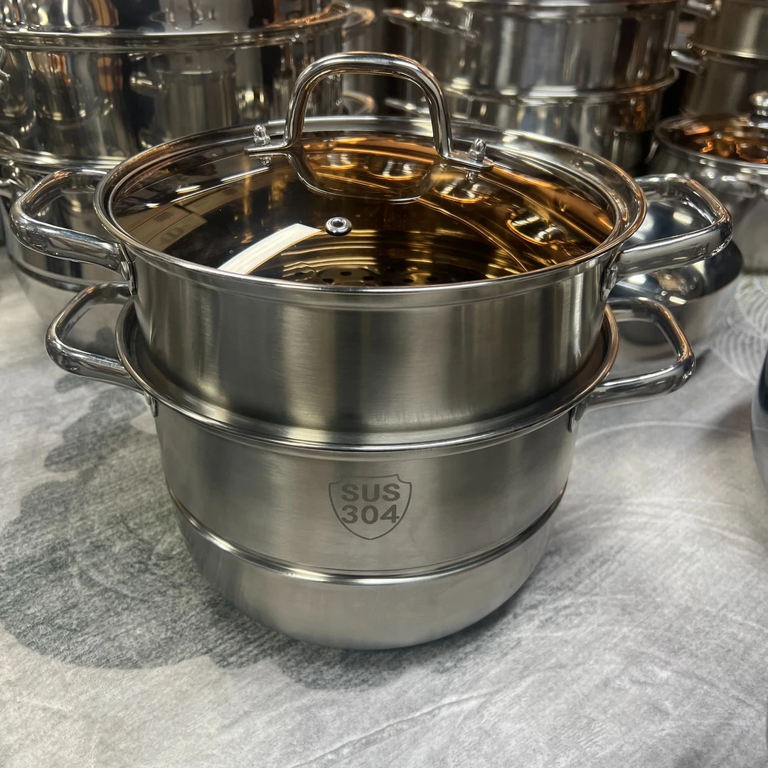 【26CM汤蒸锅】不锈钢汤锅优质蒸锅蒸包子蒸鱼蒸菜蒸笼加厚