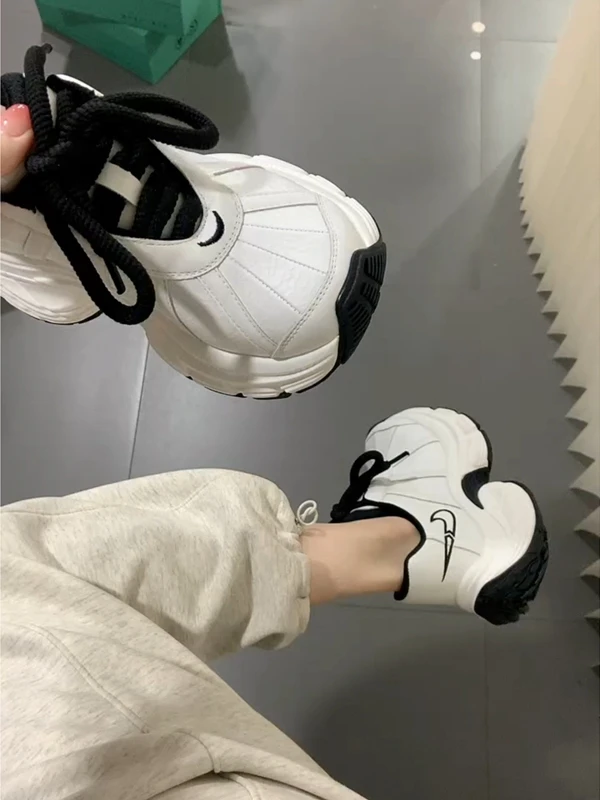 小众厚底超火老爹鞋女2025新款秋季小个子增高时尚百搭休闲运动鞋