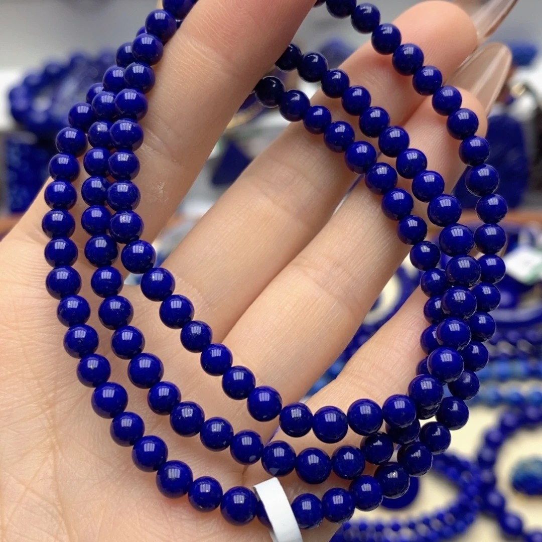 青金石未镶嵌手链4.8mm