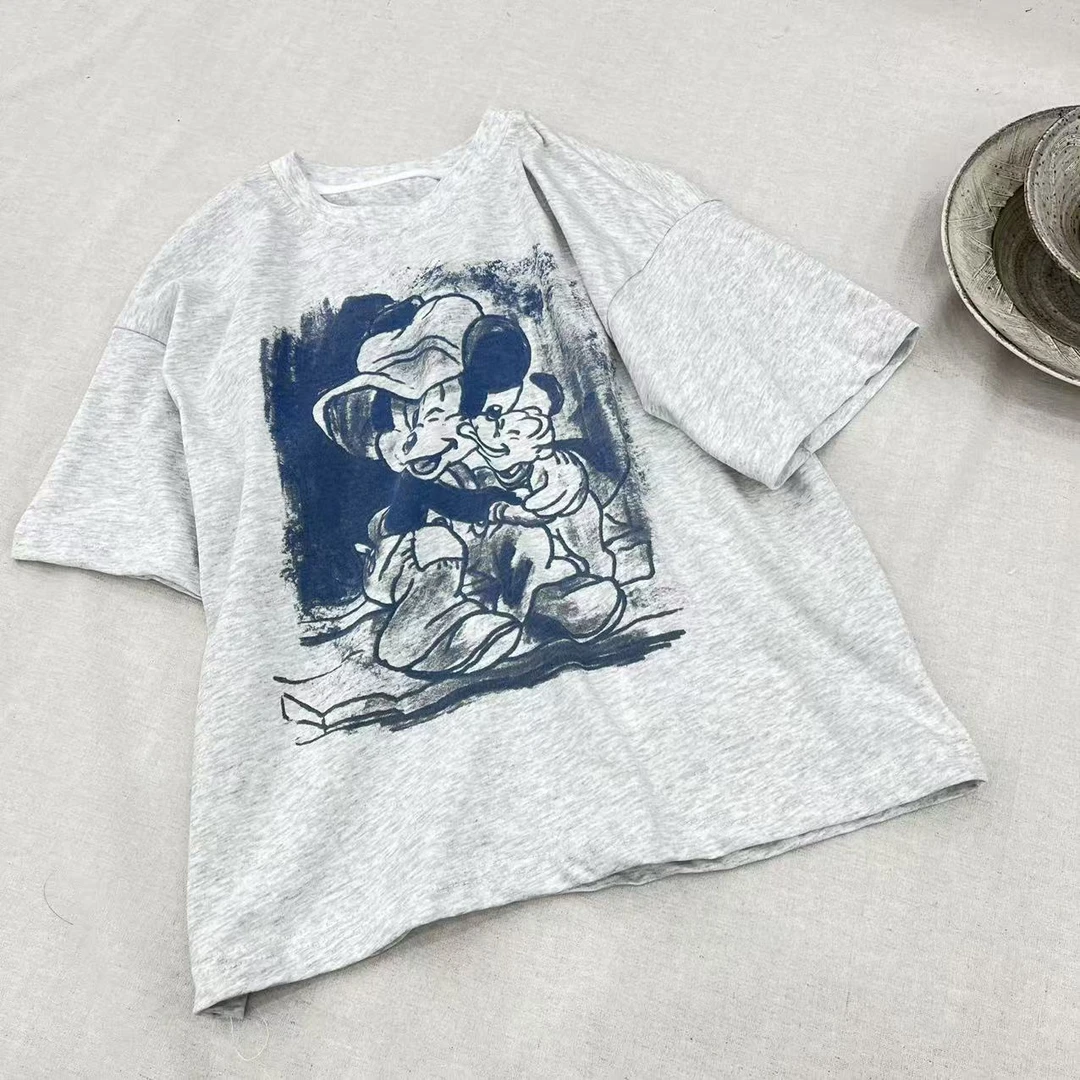 【姐姐家】25夏款儿童萌娃穿搭米奇和小狗T恤mu1097