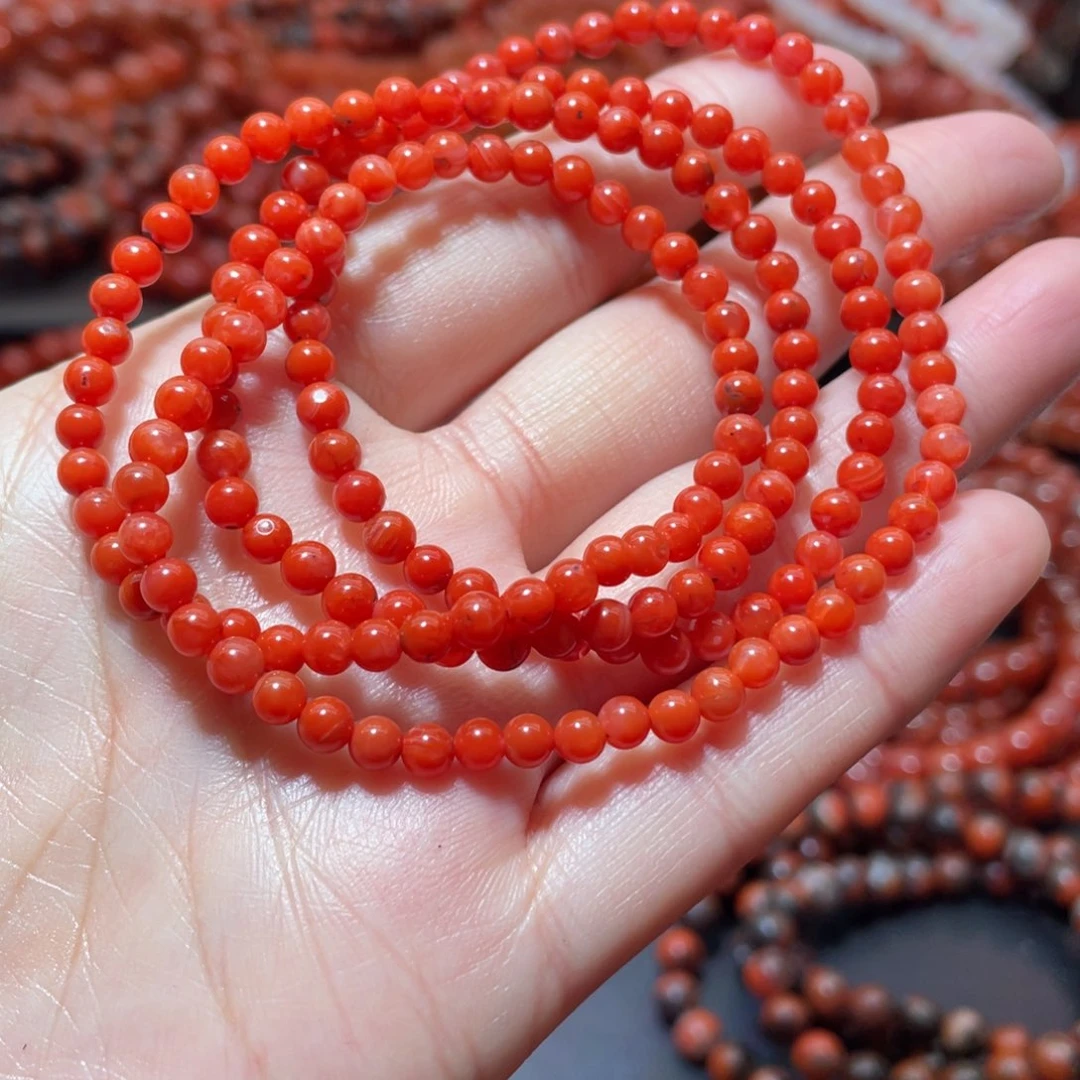 南红玛瑙手链未镶嵌