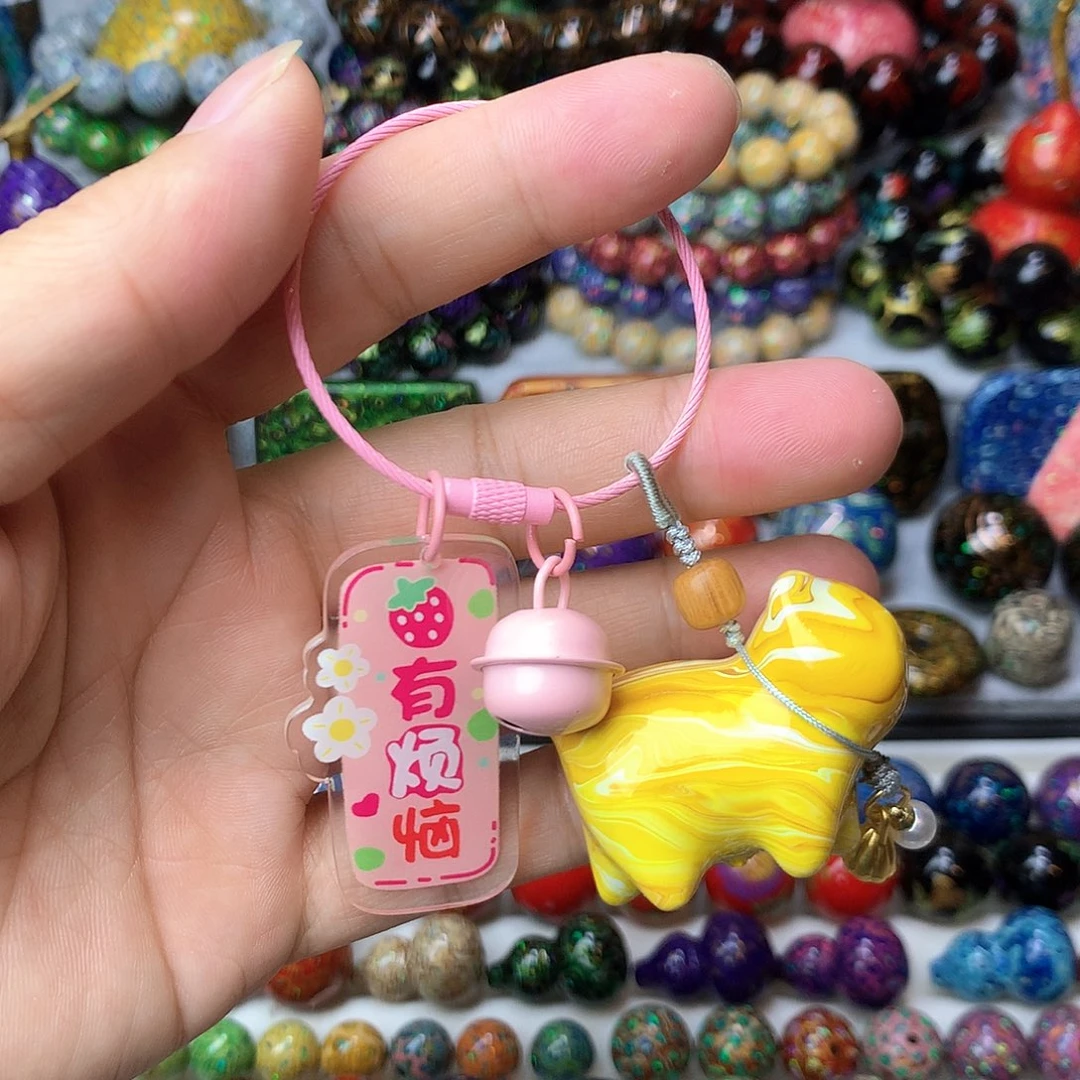 漂漆猫钥匙圈特价