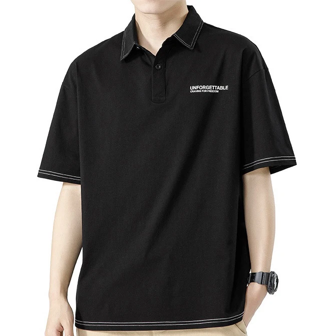 DBQ男装 | 夏季新款潮牌短袖t恤男休闲简约上衣男士polo衫