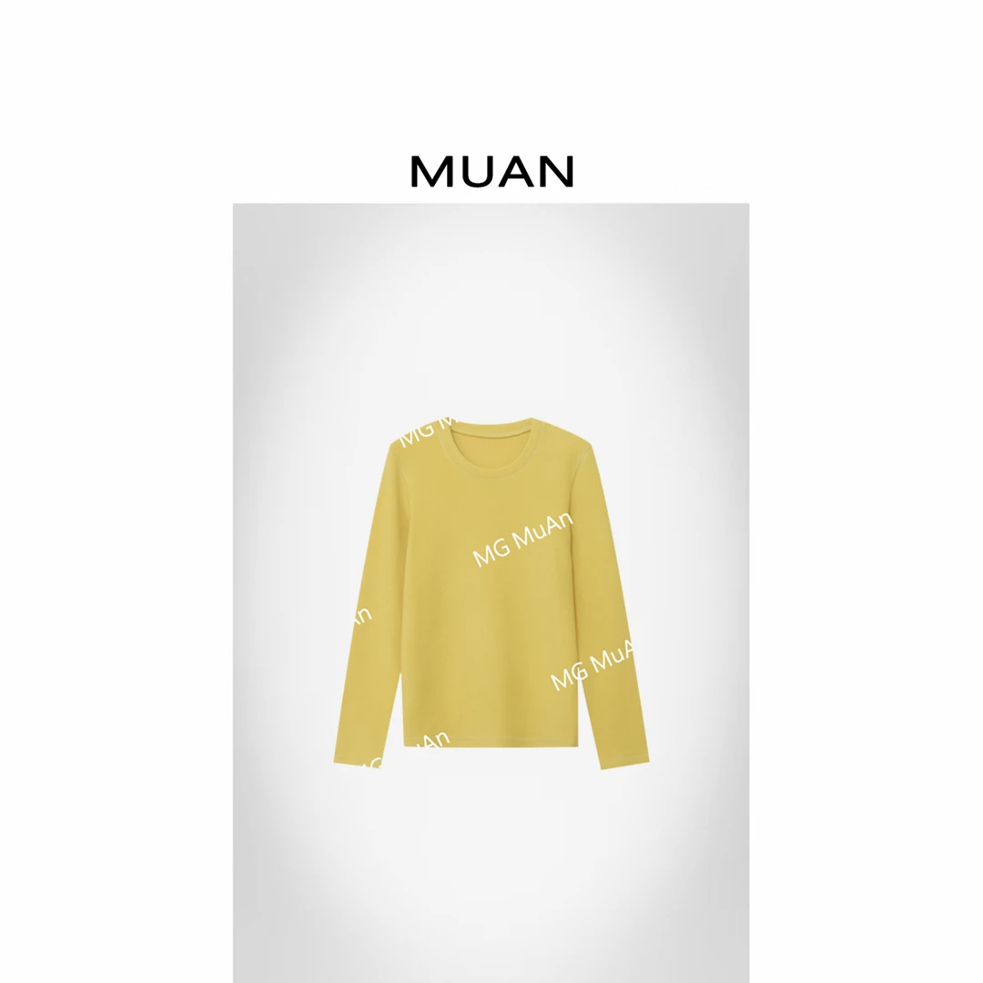 木岸MUAN：《柠檬打底》“多巴胺系列”定制300克打底上衣女MG-F8063