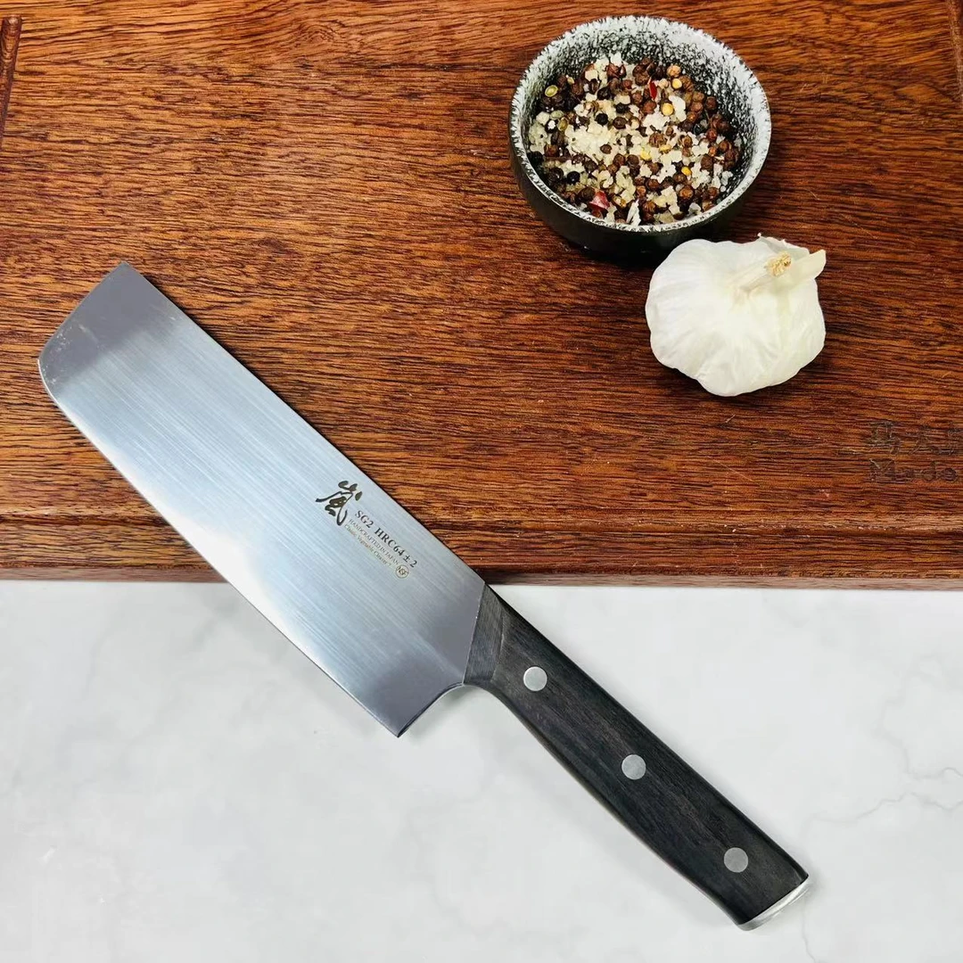 黑彩木柄小菜刀家用日式小菜刀厨师锋利厨房用刀具124