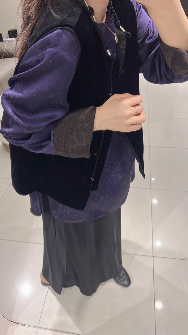 【雅祺YAQI】国风丝绒马甲