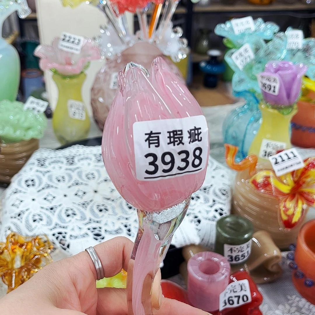 3938瑕花 家悦琉璃工艺品不完美