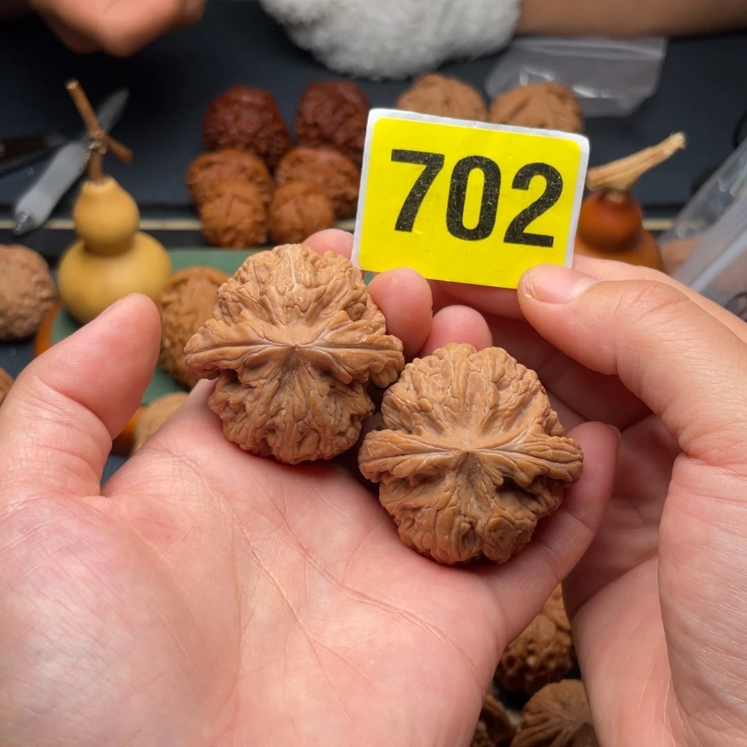 把件文玩核桃41全品红锦鲤702号