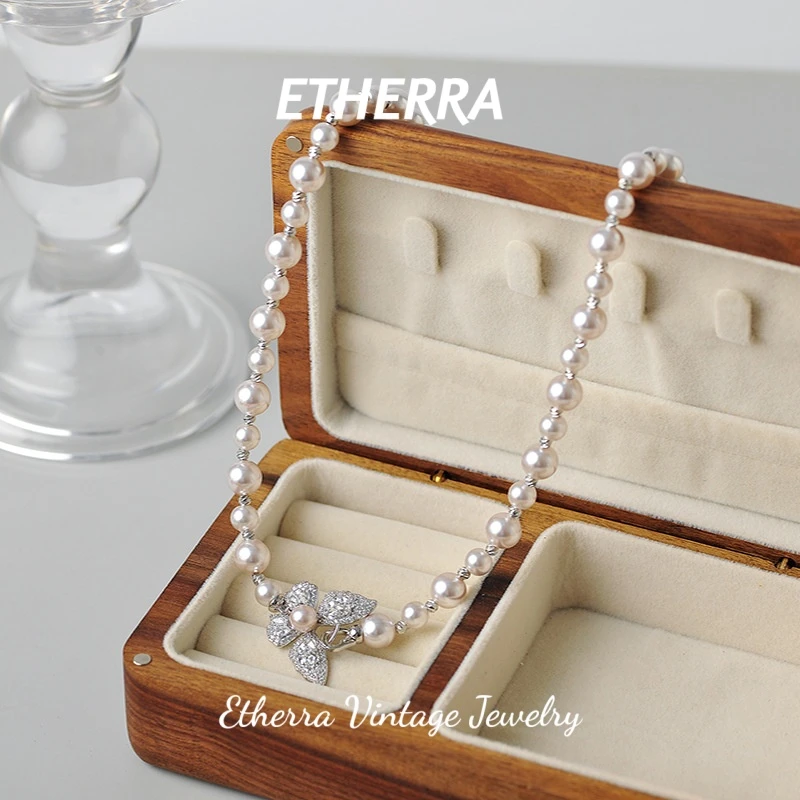合金项链 D1346法★【雪日蝴蝶】春ETHERRA 爱泽尔项链时尚