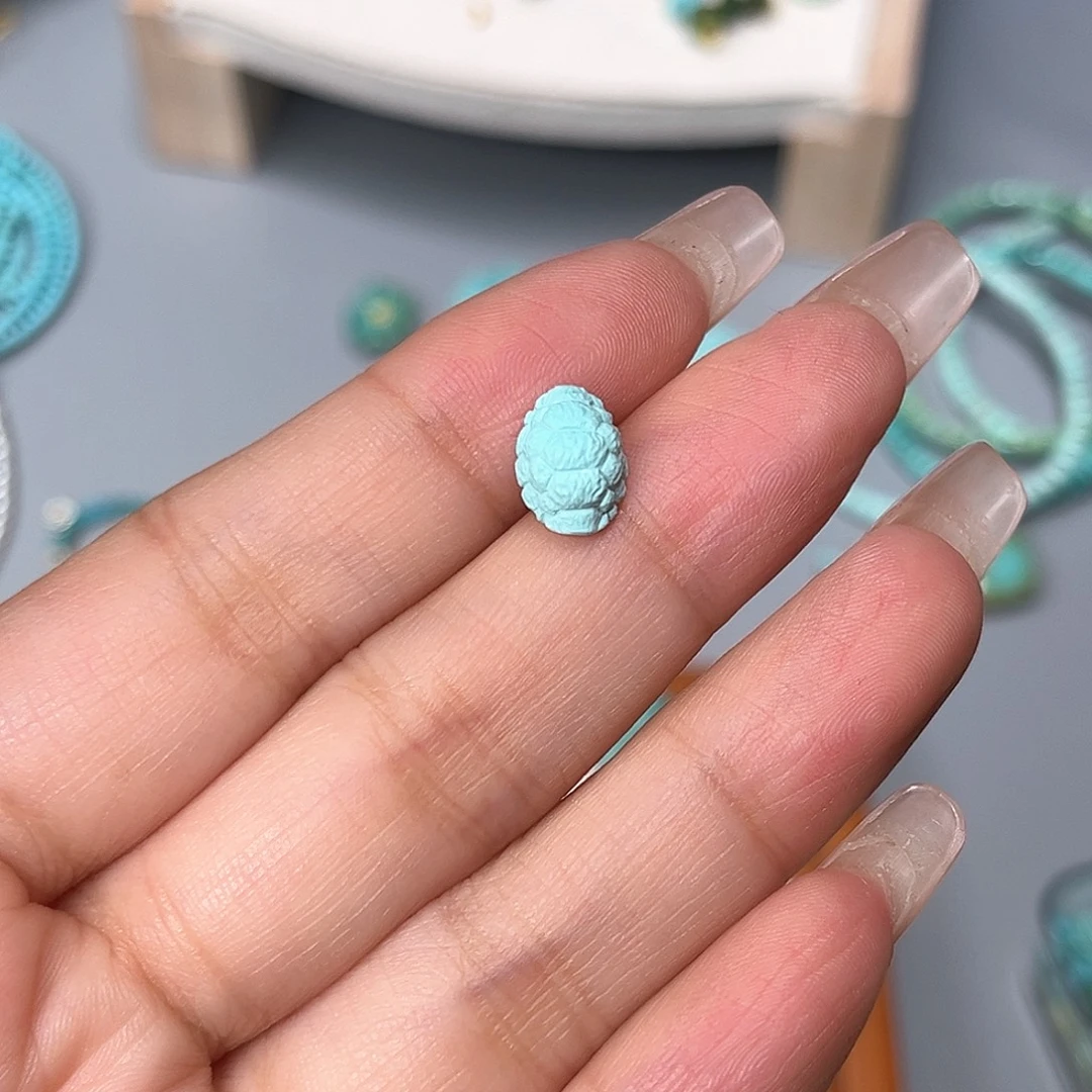 绿松石未镶嵌珠宝半成品