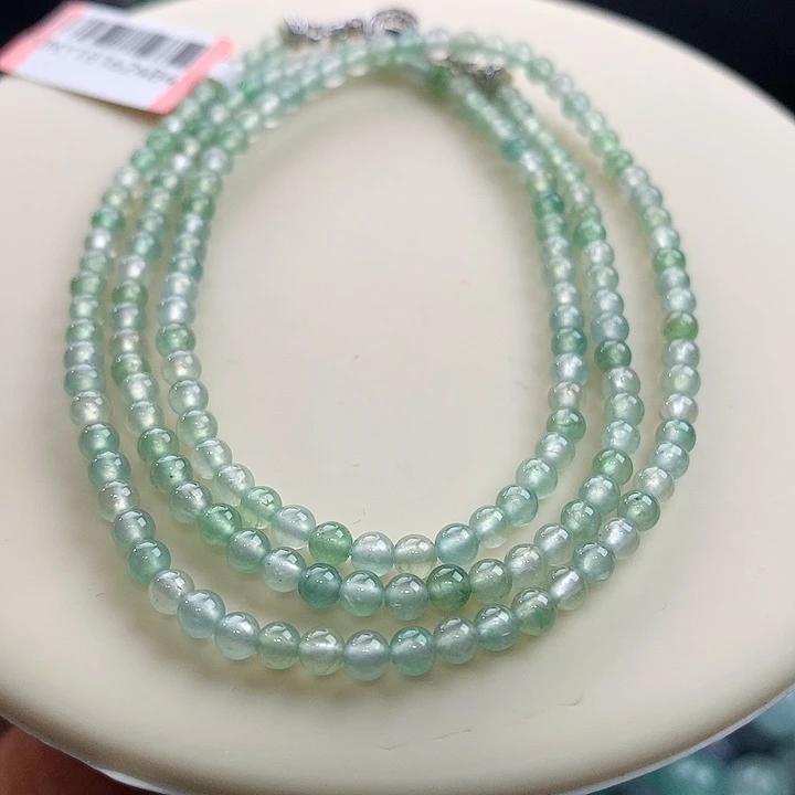 未镶嵌手链翡翠文雅恬静马卡龙 卡3.4mm