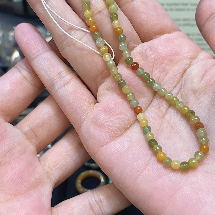 翡翠未镶嵌颈饰翡翠手机链