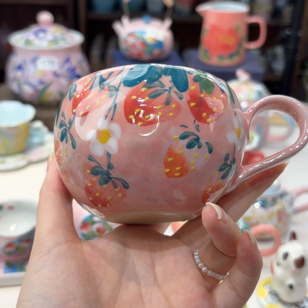 景德镇手绘高温釉下彩陶瓷茶具