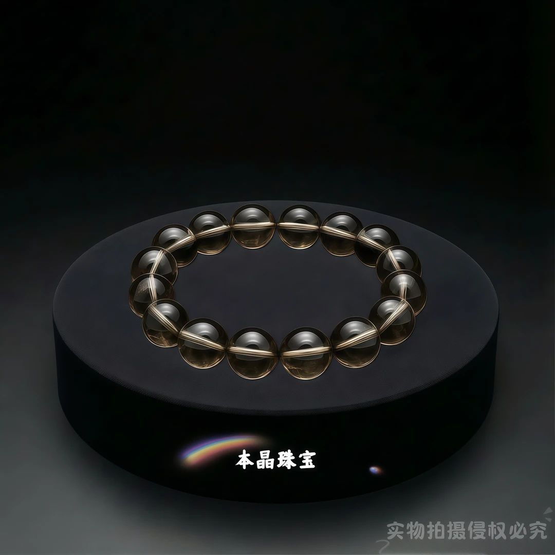 高品质天然冰透茶水晶手串送女生闺蜜礼品时尚百搭好运