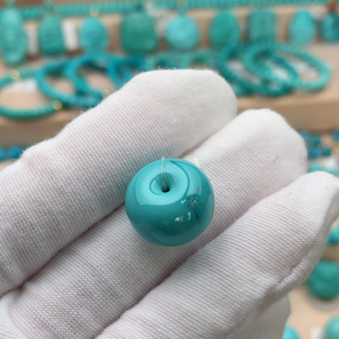 绿松石未镶嵌珠宝奇石15.5mm