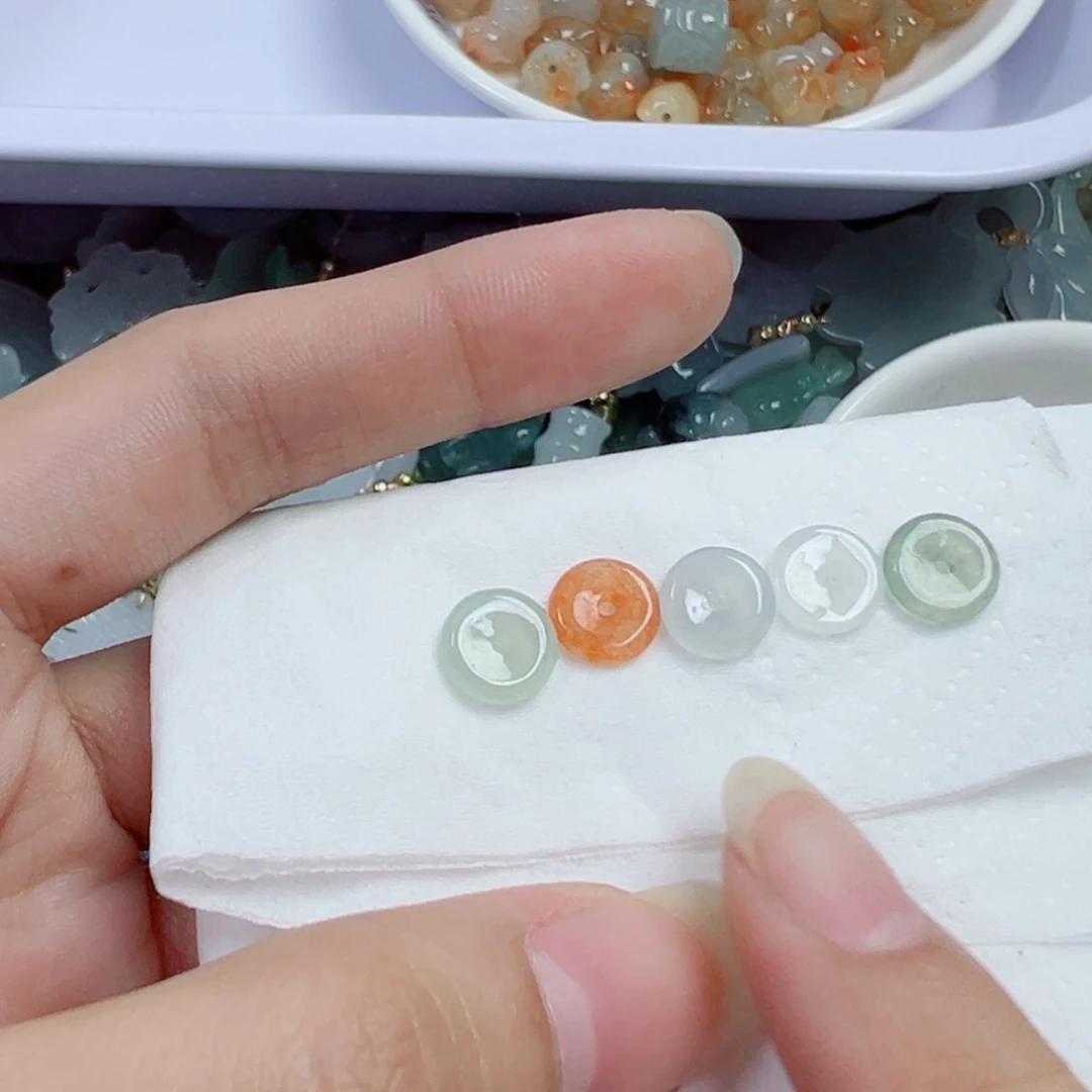 翡翠散珠400号天然a货翡翠