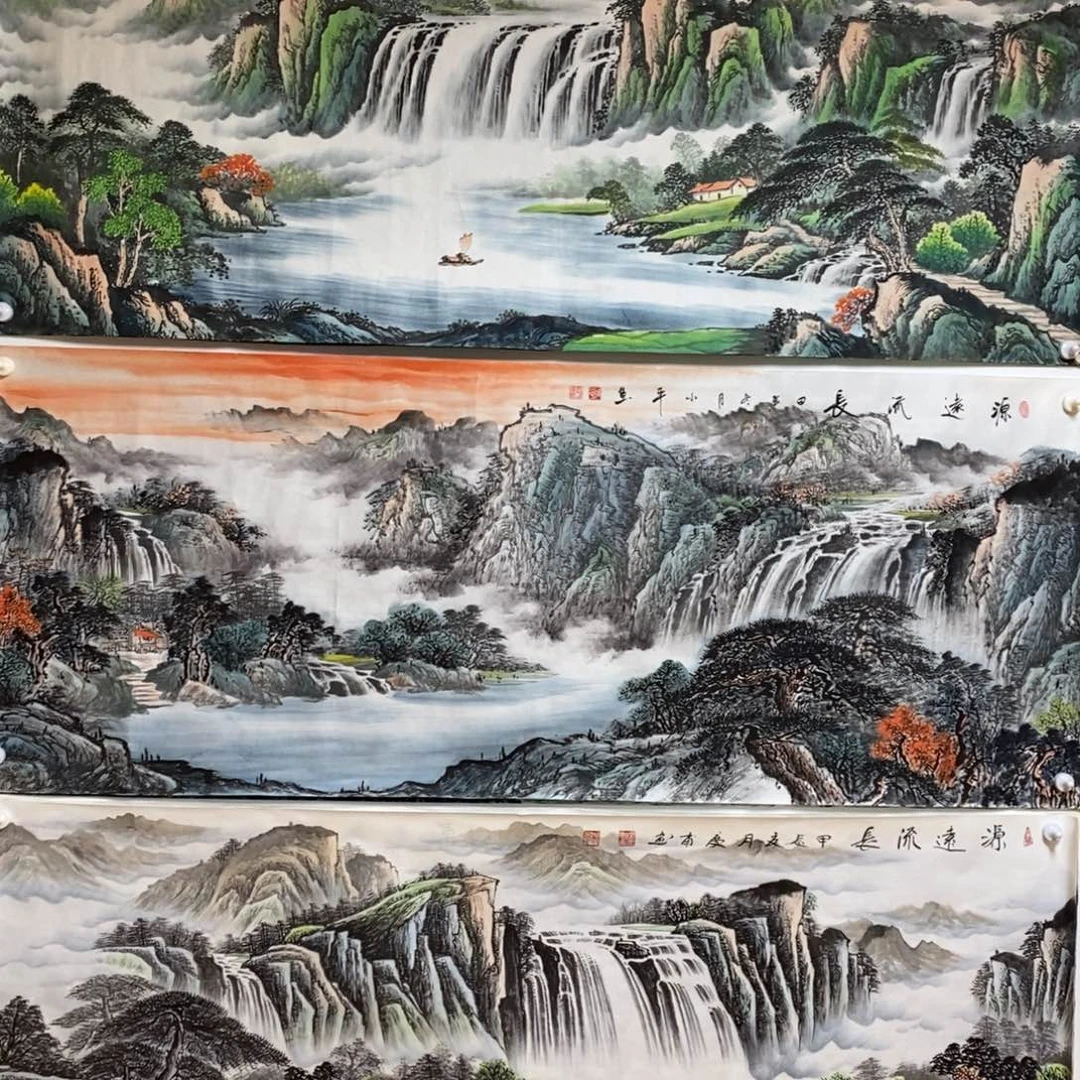 国画路***曱1.8米长的源远流长