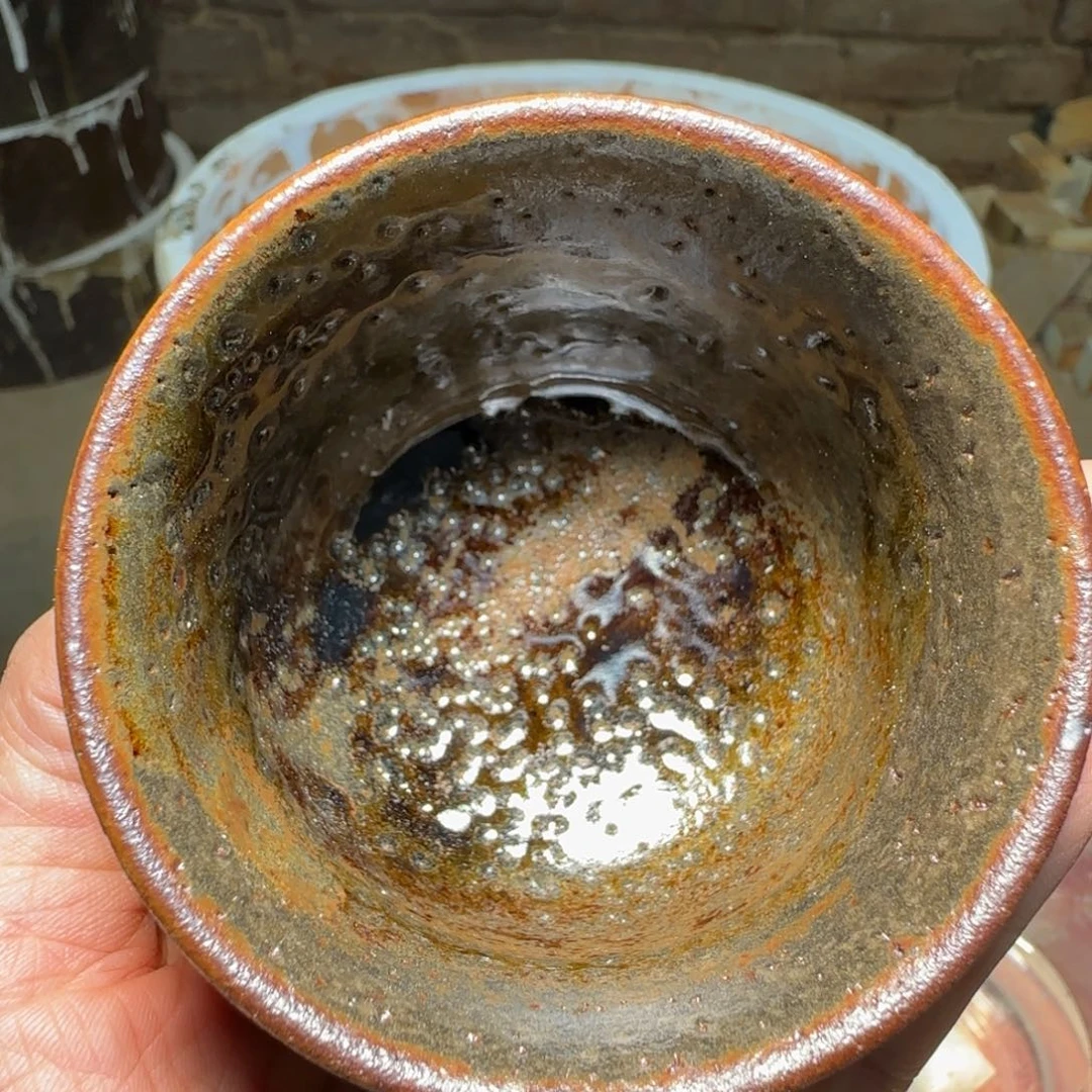 柴烧建盏茶盏茶杯482
