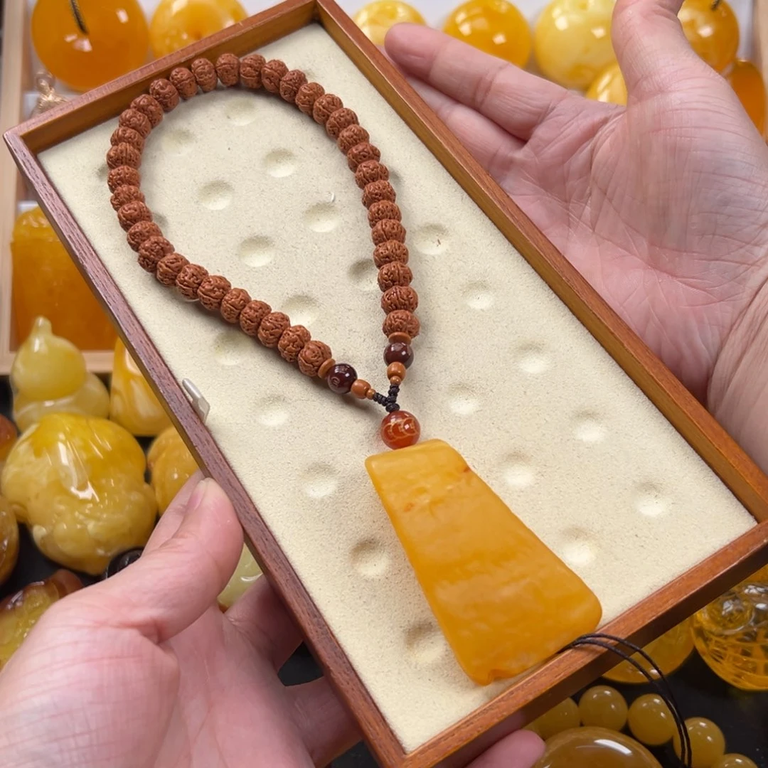 菩提把件未镶嵌24克