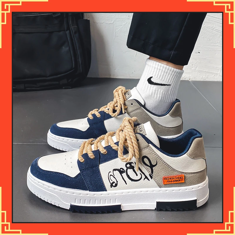 新款2025春季热销男鞋韩版潮流青少年学生休闲鞋时尚轻便透气运动