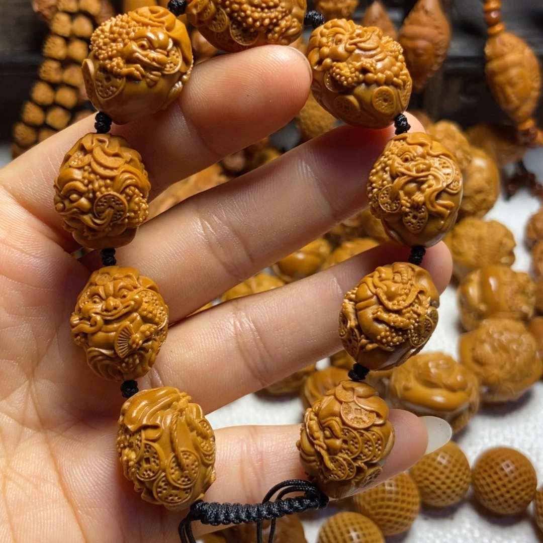 【闪购商品】橄榄核手串/手链顺**意钱袋金蟾