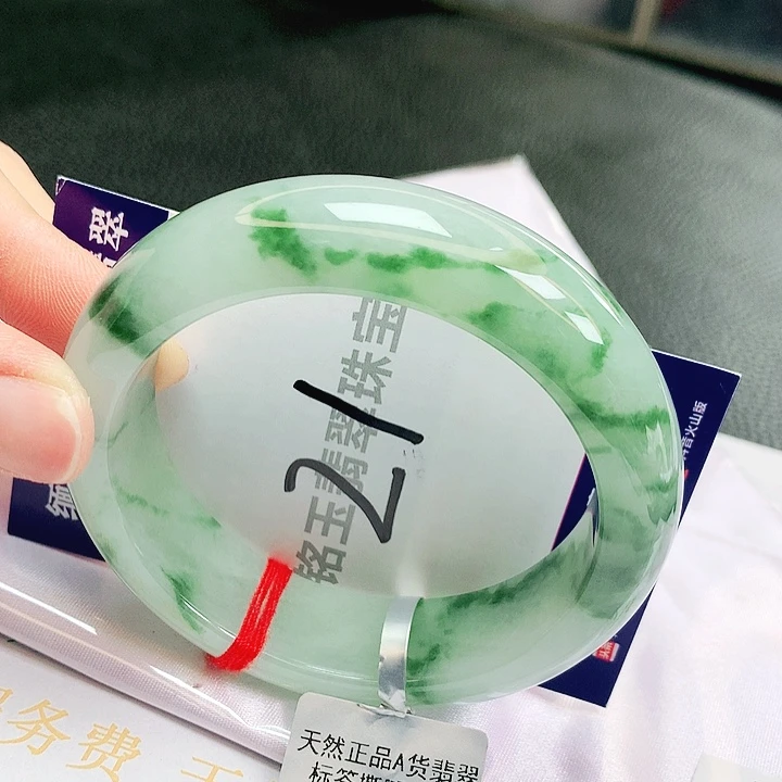 翡翠未镶嵌手镯缅甸天然a货翡翠手镯