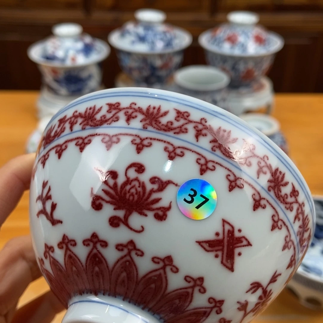 手绘现代茶具非古董