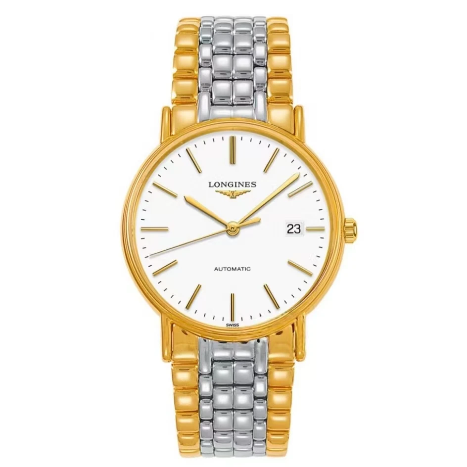 99新 Longines/浪琴 瑰丽男表/38.5表径/888背透自动机械/时尚