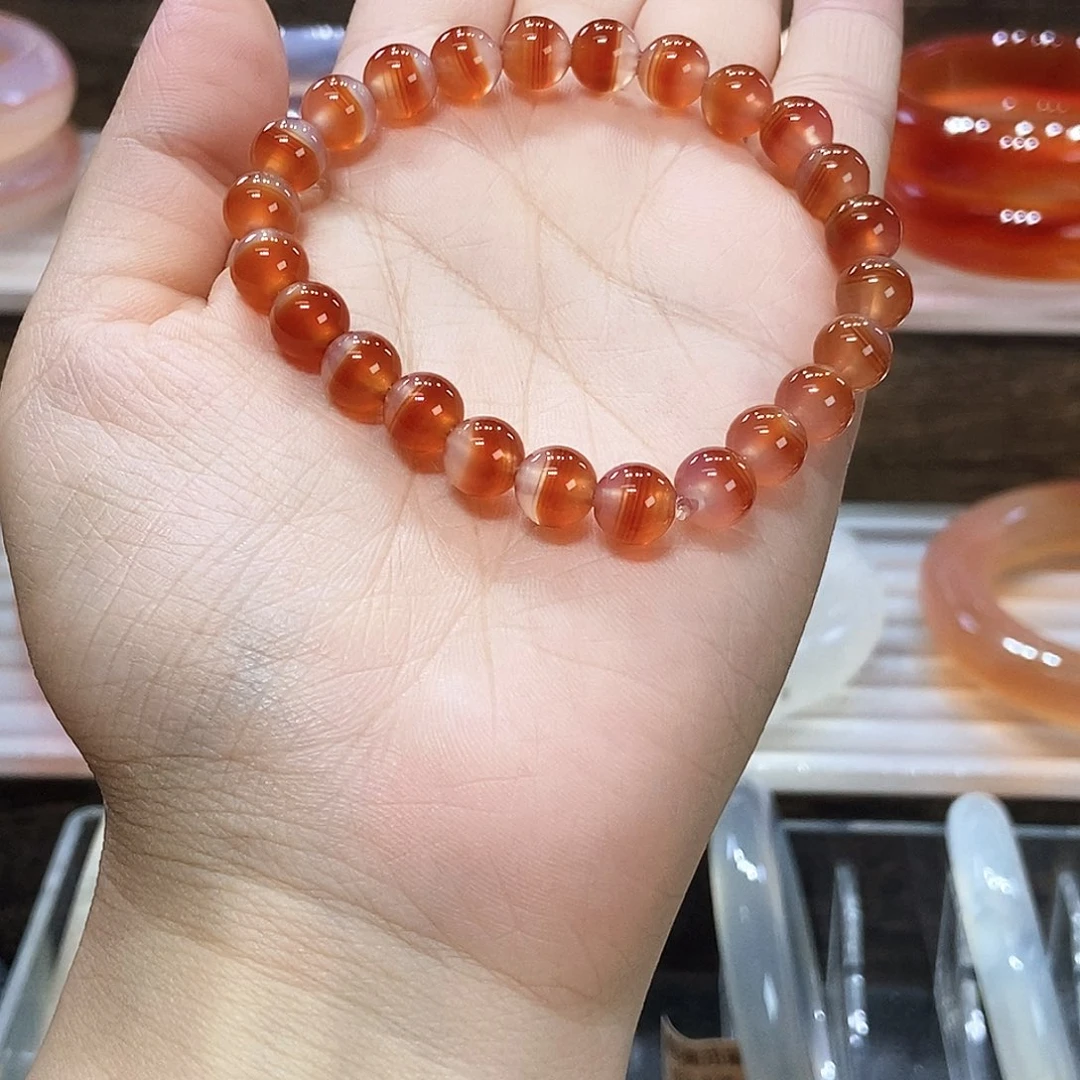 K***瑞玛瑙/玉髓未镶嵌手串