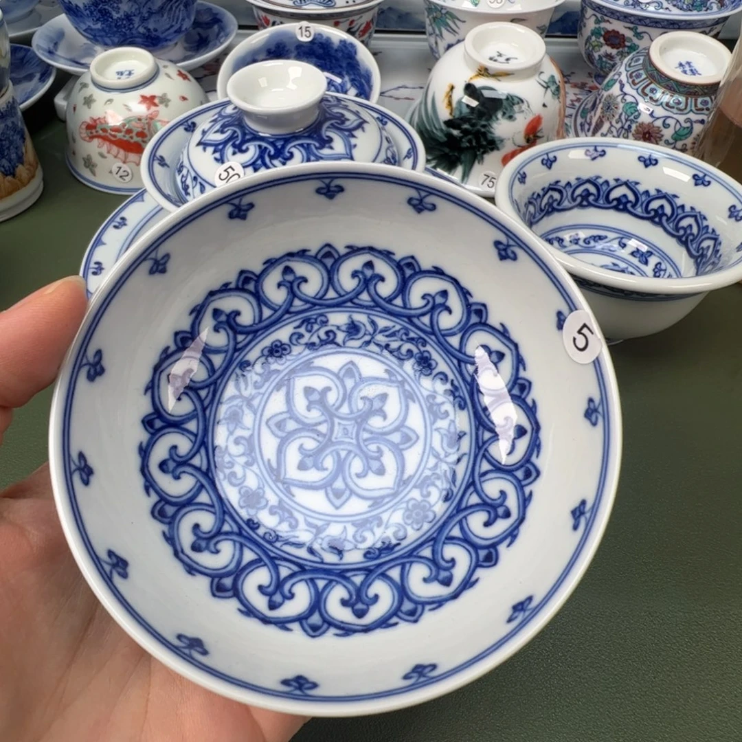 陶瓷景德镇纯手工纯手绘茶具木木5