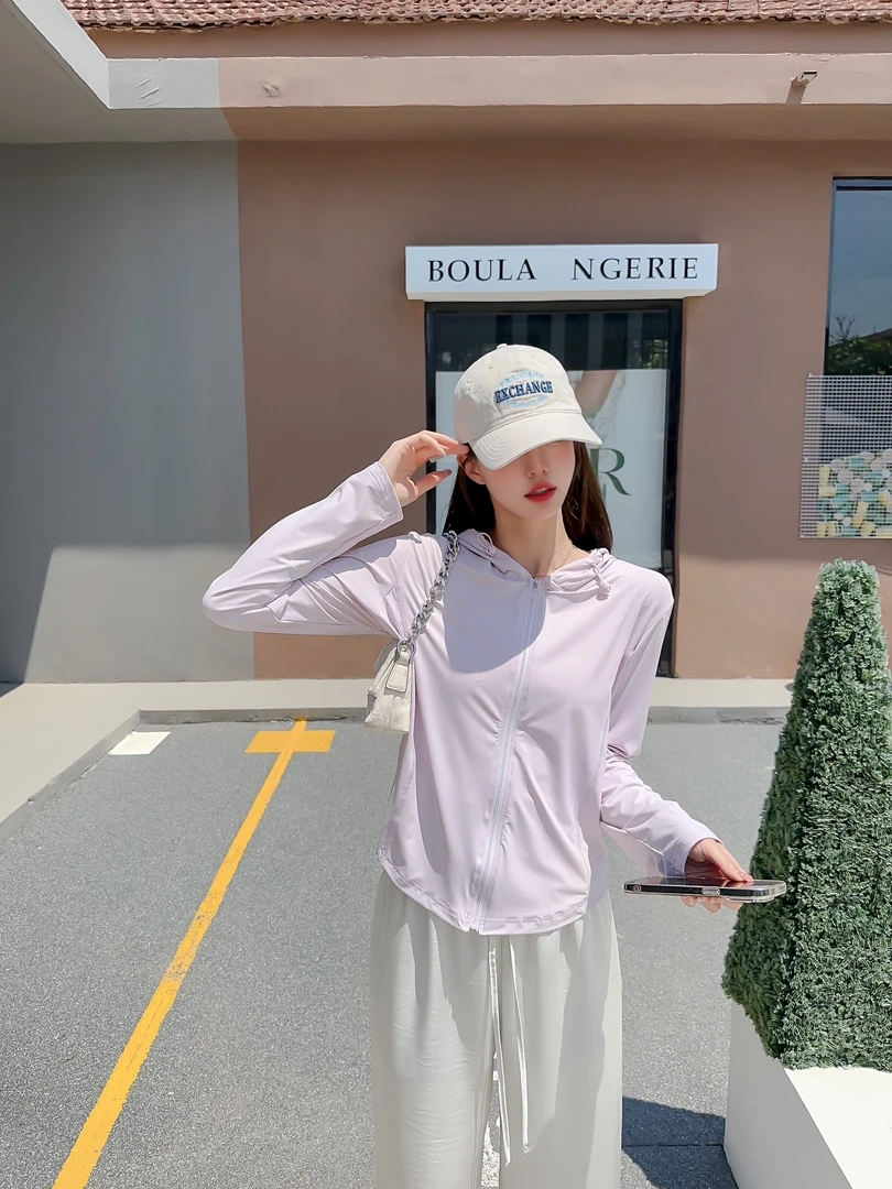 运动防晒时尚修身百搭休闲连帽夏季透气薄款4282-1