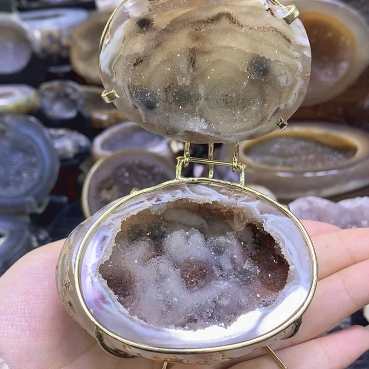未镶嵌珠宝半成品紫晶蚕丝盆