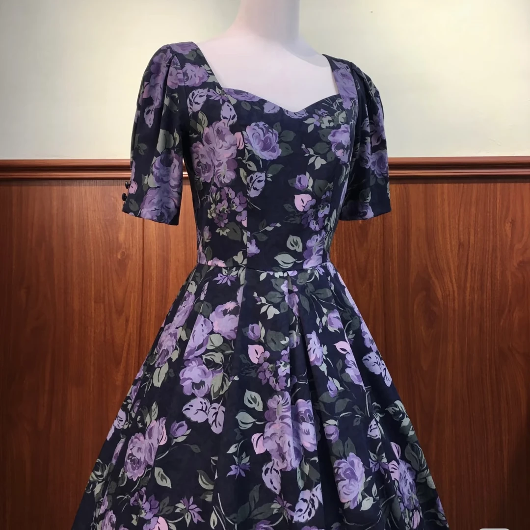 【直播链接26-39】古着四季复古衬衫上衣女提花轻奢花色洋气连衣裙