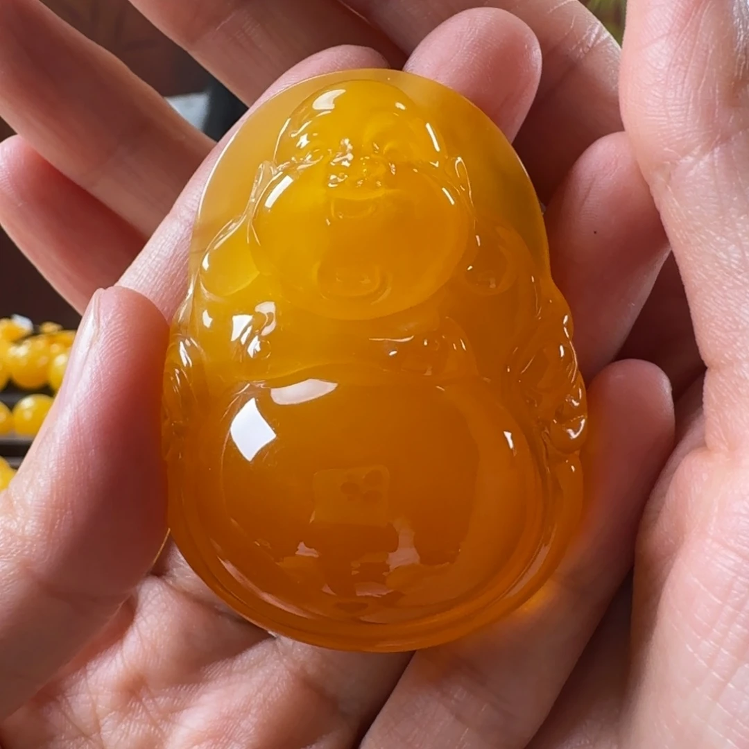 东***胜蜜蜡未镶嵌毛衣链