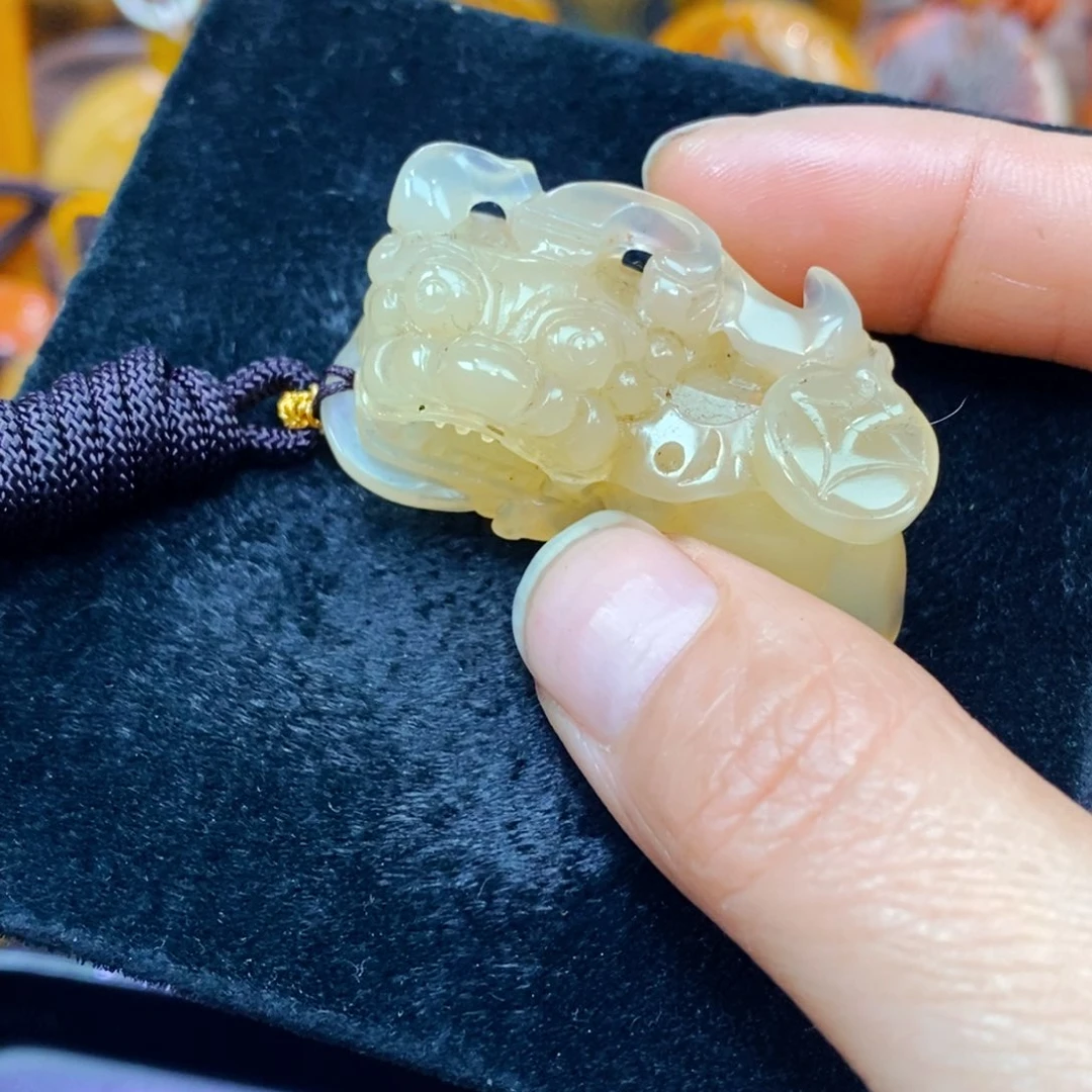 合金石英质玉（黄龙玉）珠宝半成品