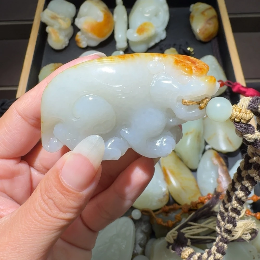 和田玉未镶嵌吊坠(不含链)