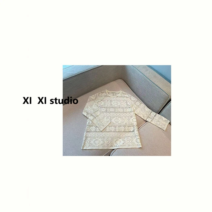 【汐汐女装】韩系小个子定制气质设计感蕾丝小衫 6930