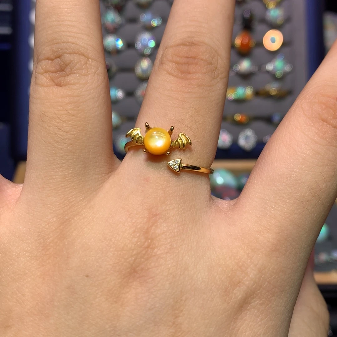 银S925镶嵌欧泊戒指