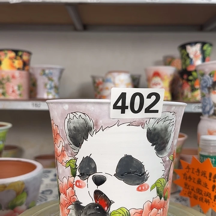 景德镇手绘多肉花盆