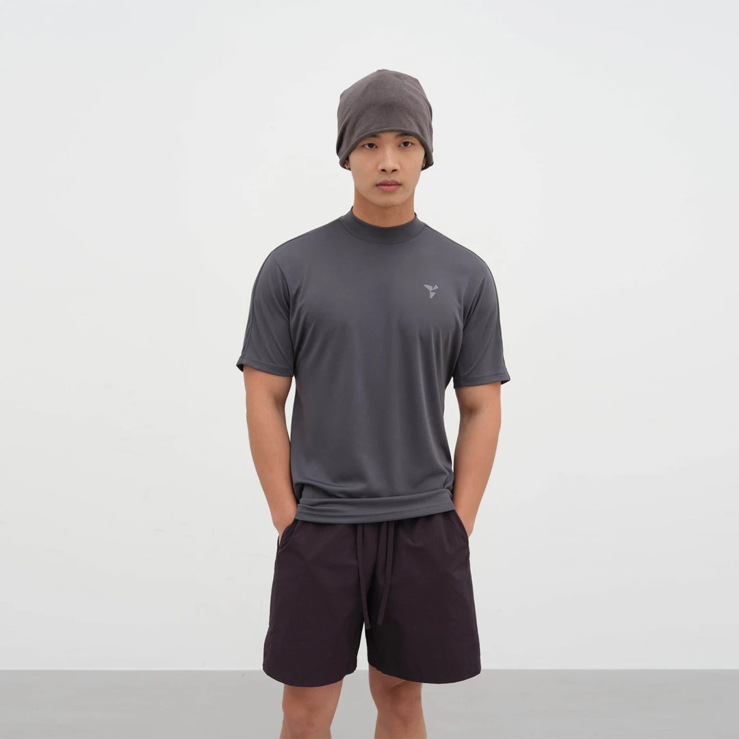 Yausye Tshirt 87 高尔夫 小高领连肩袖 网眼速干 多裁片速干短袖