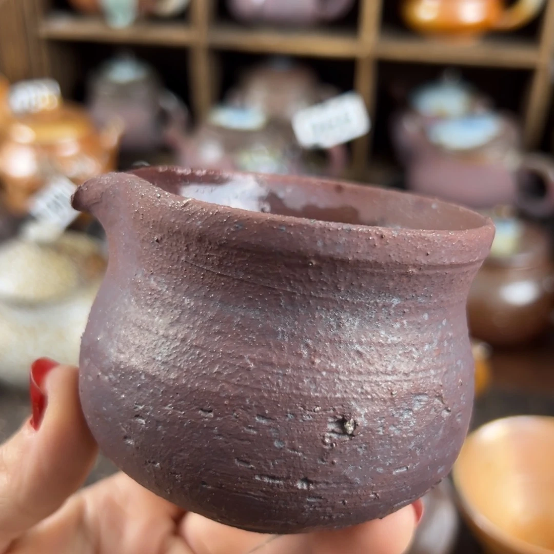 杯过***柴烧茶器主人公道杯