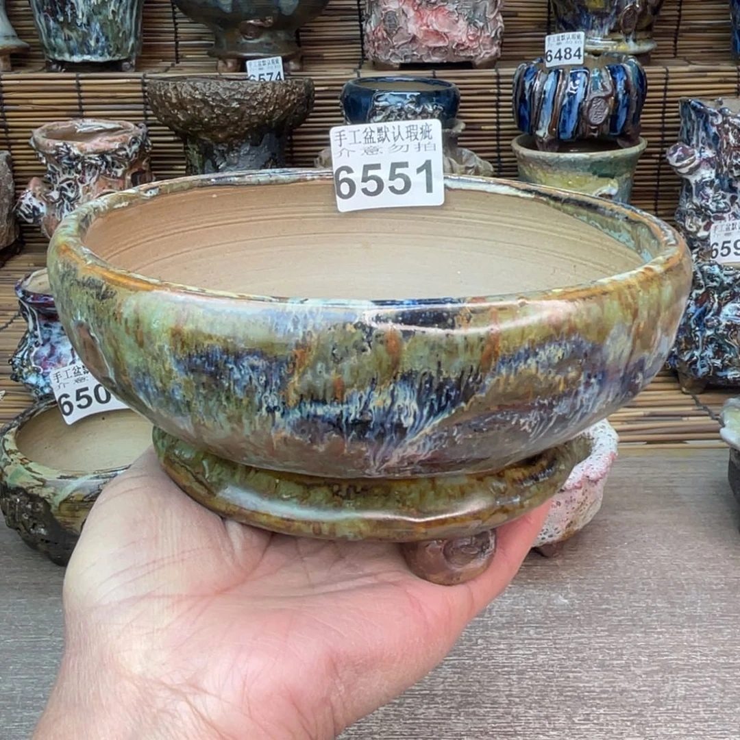 手工花盆默认瑕疵完美者勿拍