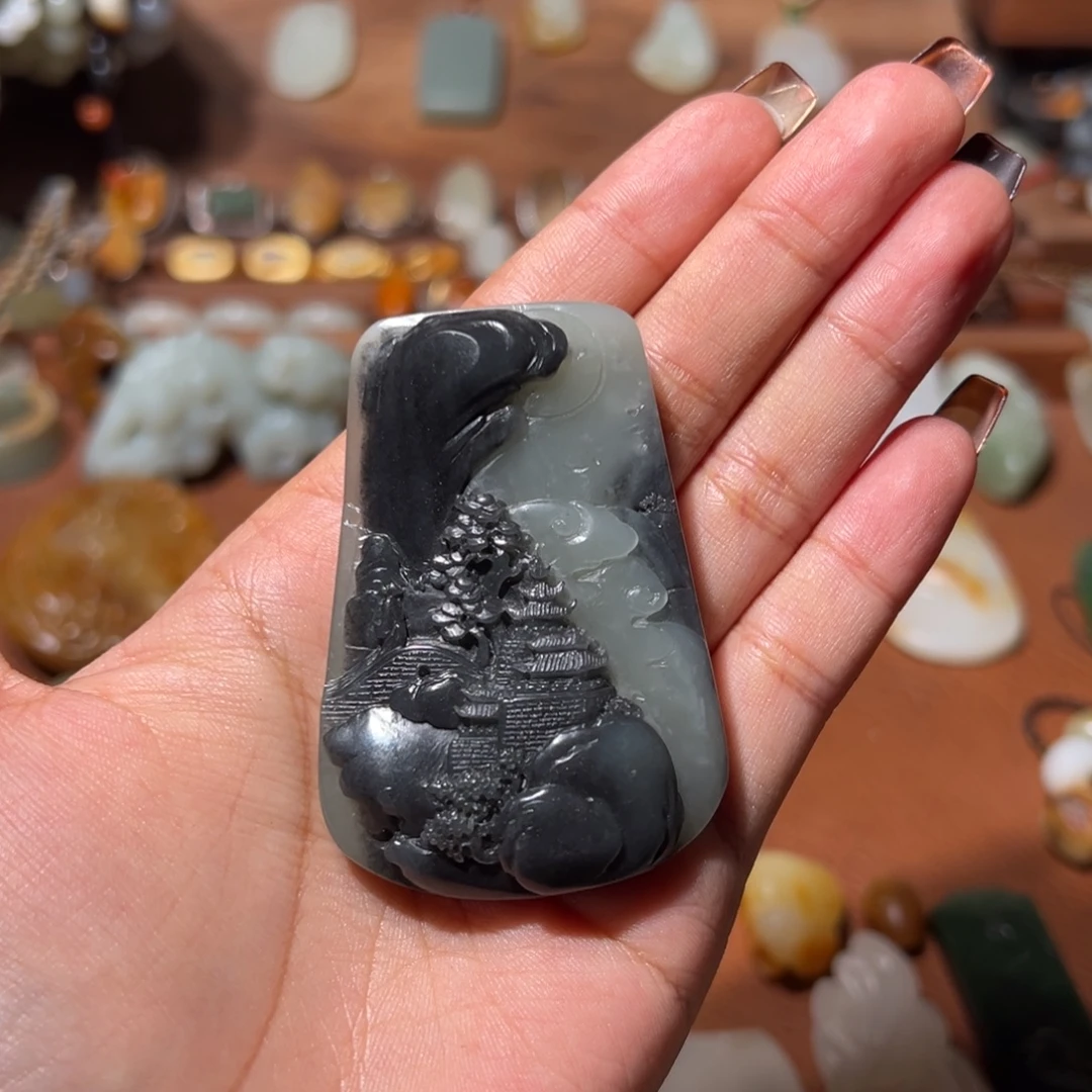 和田玉未镶嵌颈饰